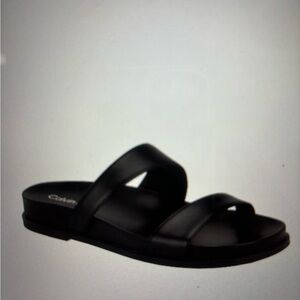 Calvin Klein “Explore” Sandal. Size 9.5, black, slip on.